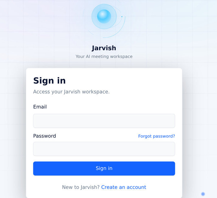 Sign in. “Forgot password?” emails you a reset link.